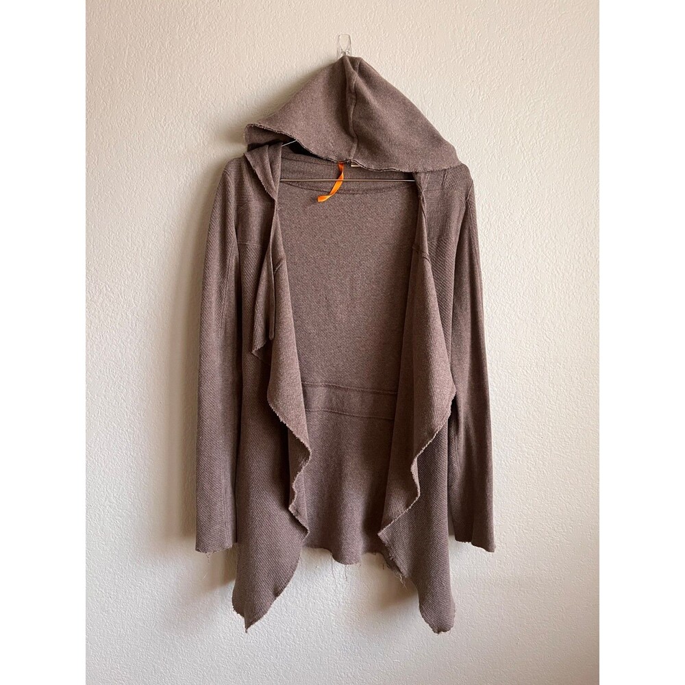Saturday Sunday Anthropologie Hooded Cardigan in Beige Size SMALL